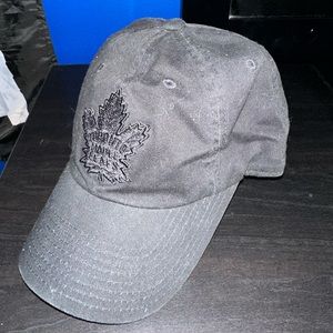 american needle | toronto maple leafs black on black hat NWOT